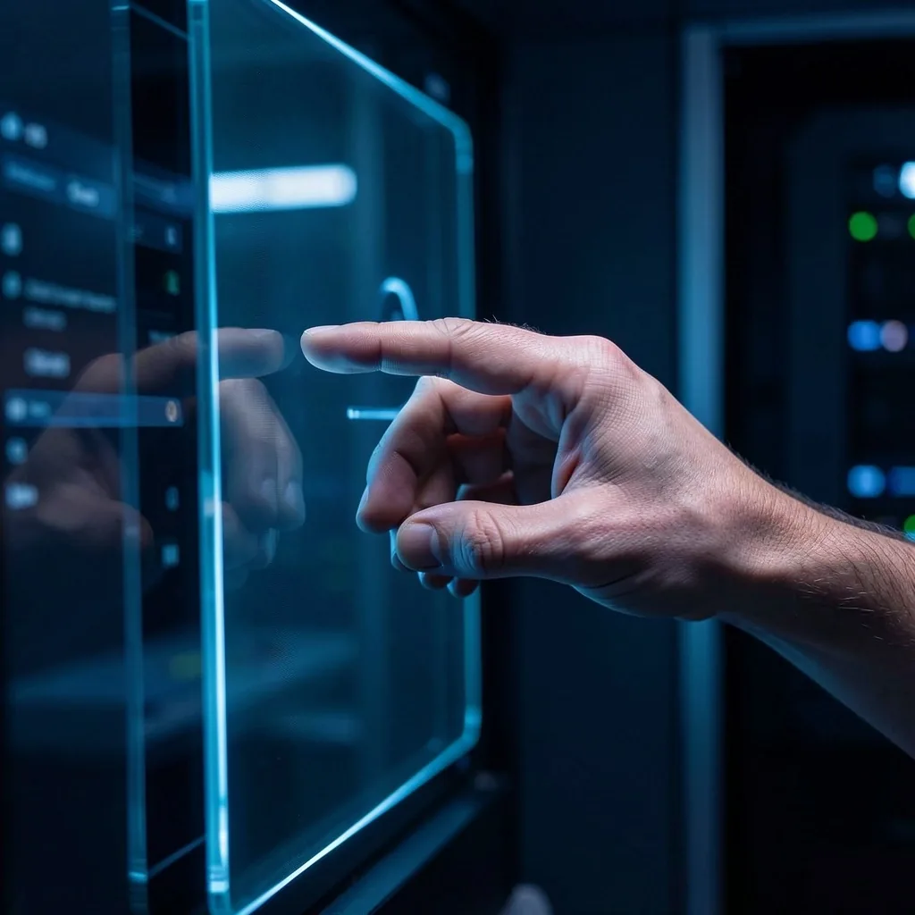 Digital data interface illustration